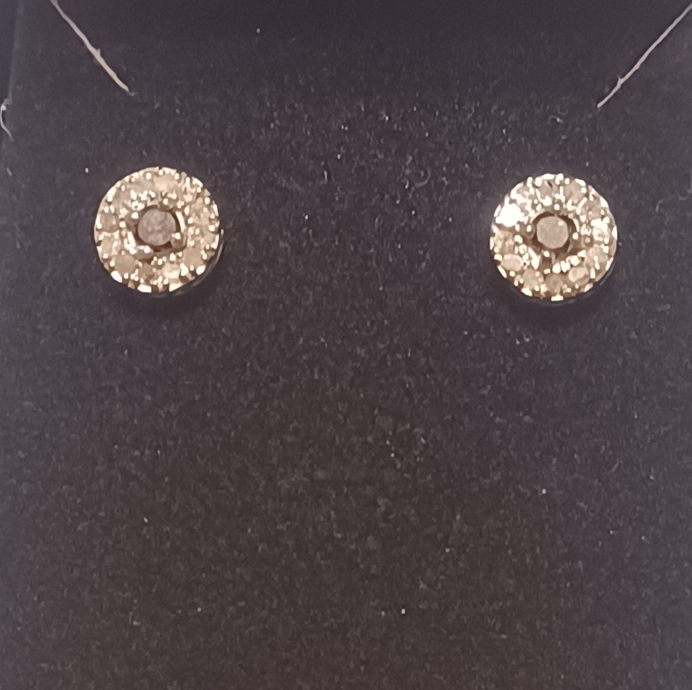 Black Diamond Stud Earrings